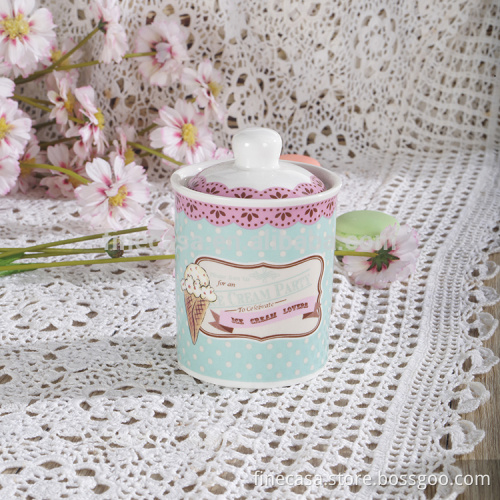 180CC Fine New Bone China Elegant Ceramic Canister set